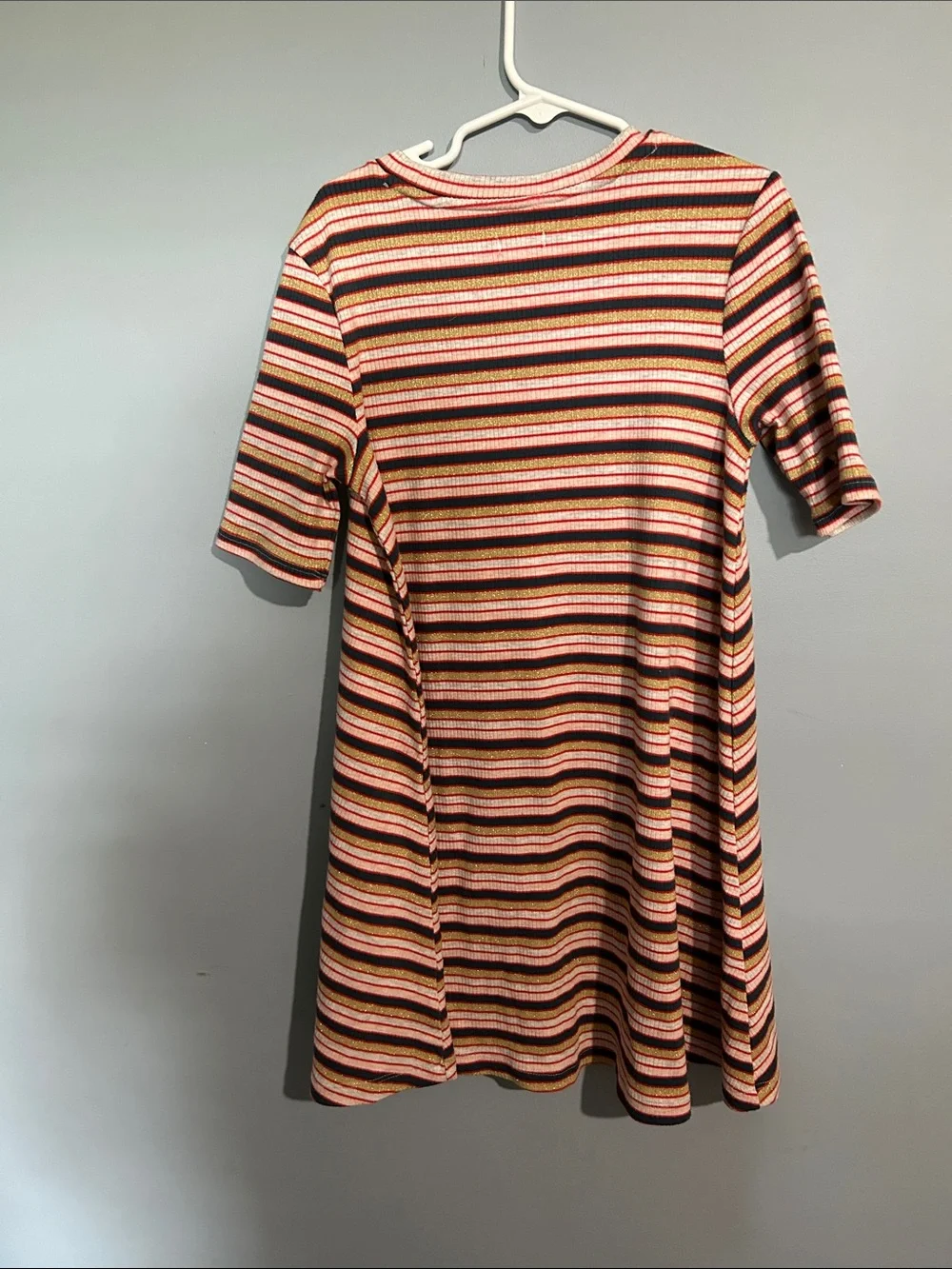 💐 10 for $50 Kids Striped Pink and Brown Knit Dress
